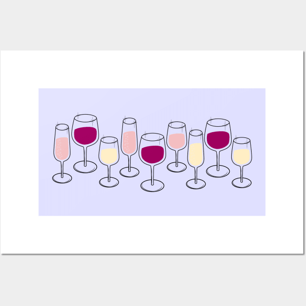 Wine Time Wall Art by ameemax